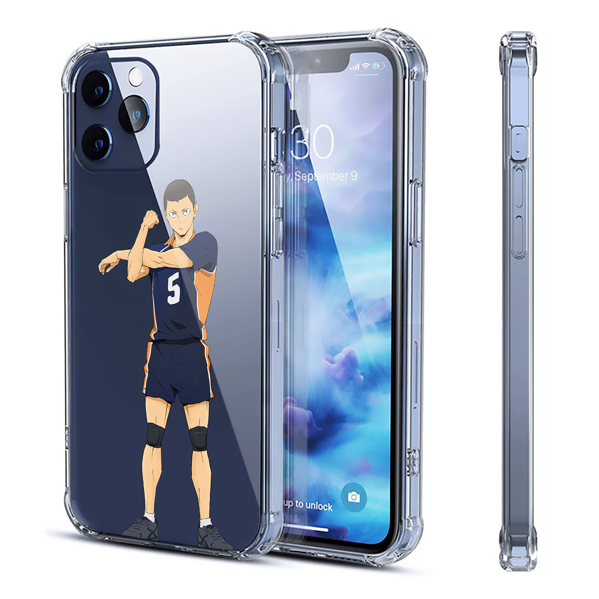 （画像用） ハイキュー!! Haikyu!! 【iPhone 12シリーズ対応】透明スマホケース（クリアソフトケース）
